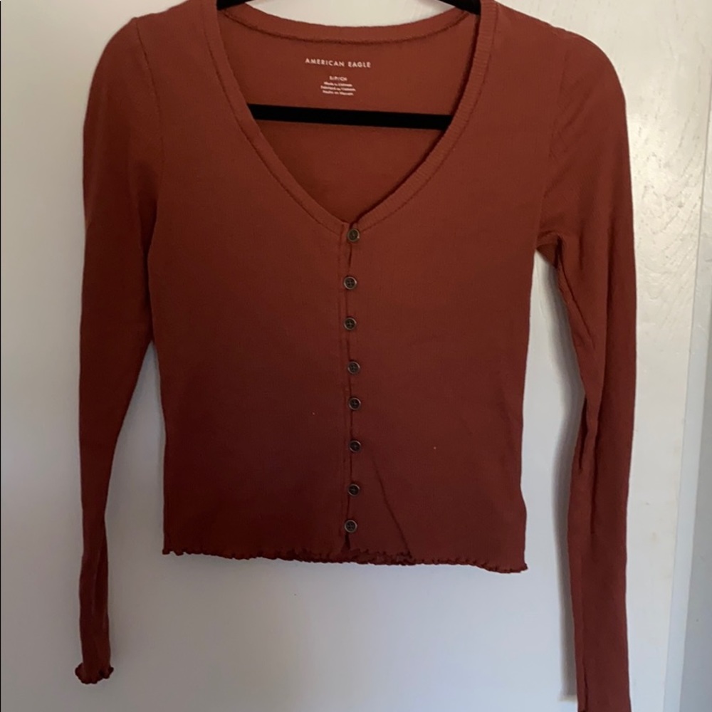 Long sleeve crop top